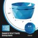 Geometric Ceramic Soup Bowl Set of 2, 60 Ounce Large Blue Ceramic French Onion Soup Crocks For Kitchen  Dinner Table Decoration